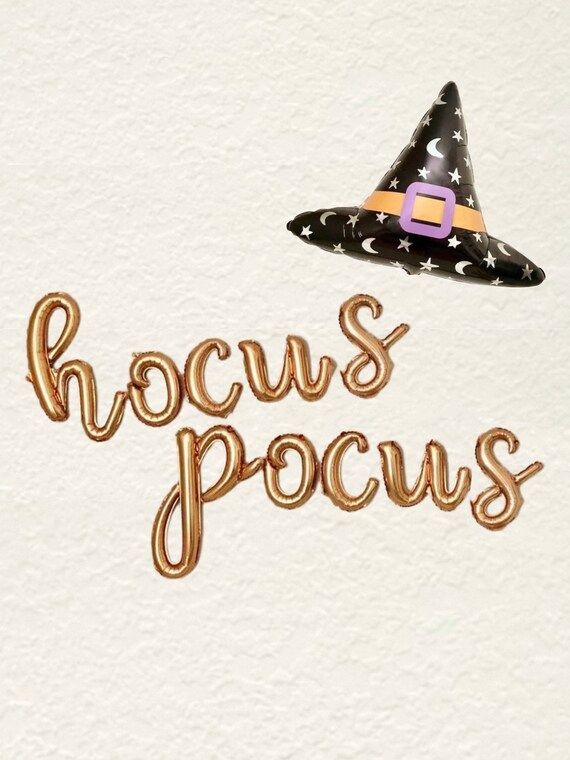 Hocus Pocus Party Hocus Pocus Letter Balloons Witch Hat Hocus - Etsy | Etsy (US)
