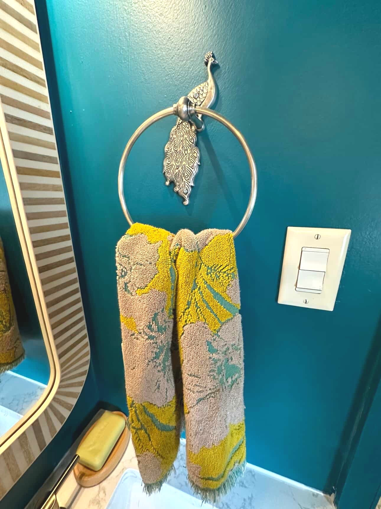 🦚 Are you looking for some new bath towels that are eco friendly, come in tons of unique patterns & colors, & are oh so cozy cotton?! 

I’ve linked there Hot pink, cerulean blue, vibrant yellow ones here along with some of my favs from Green Row 🌎 🌱 ✨

Bc self care can look fab too! 

Also if you want to see this entire bathroom reveal check out @greatoakhaven on insta 🏡

#LTKselfcare #LTKmomlife #LTKHome