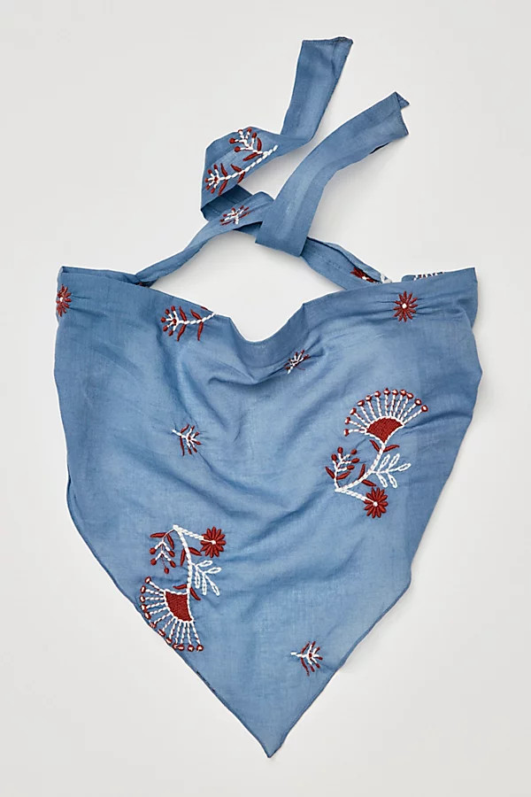 Georgia Embroidered Hair Scarf | Free People (Global - UK&FR Excluded)
