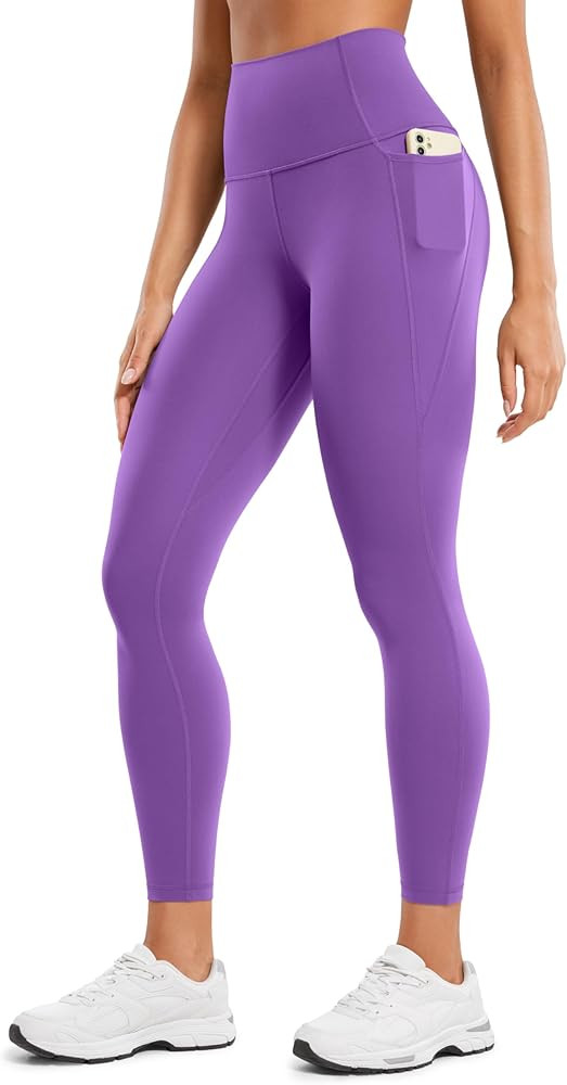 CRZ YOGA Womens Butterluxe Workout Leggings 25 Inches - High Waisted Gym Yoga Pants with Pockets ... | Amazon (US)
