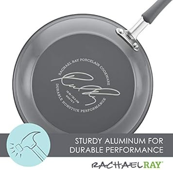 Rachael Ray - 16802 Rachael Ray Cucina Nonstick Cookware Pots and Pans Set, 12 Piece, Sea Salt Gr... | Amazon (US)