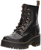 Dr. Martens Shoes Leona Boot, Black Vintage Smooth, 5 UK, Women's 7 US | Amazon (US)