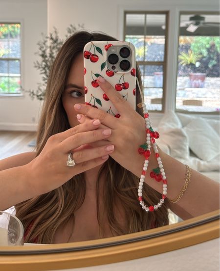 Cutest phone accessories for summer ❣️and I’m obsessed with cherries right now so it’s perfect 🍒 Finally got some viral products I’ve been eyeing on @walmart & you can shop them here!! #WalmartPartner #WalmartFinds 