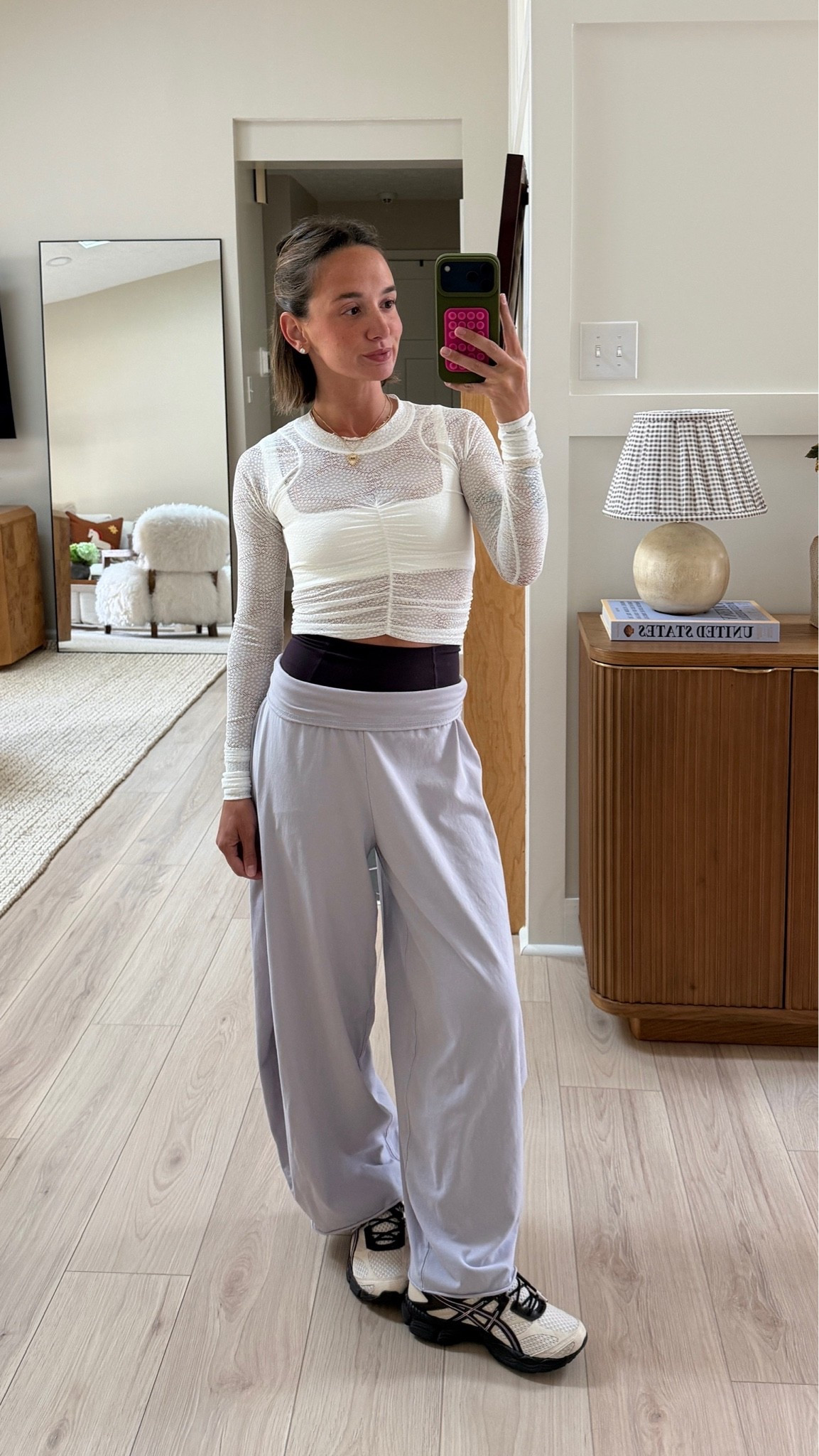 XS in top, bra, bikers + pants!