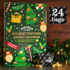 Popcorn Shed Gourmet Popcorn Advent Calendar 2023, 24 Days of Popcorn - 6 Luxury Flavors, Vegan a... | Amazon (US)