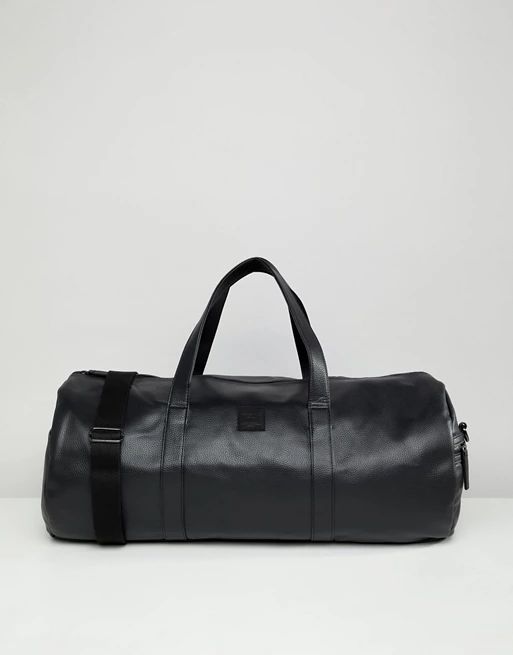 Jack & Jones faux leather duffel bag | ASOS US