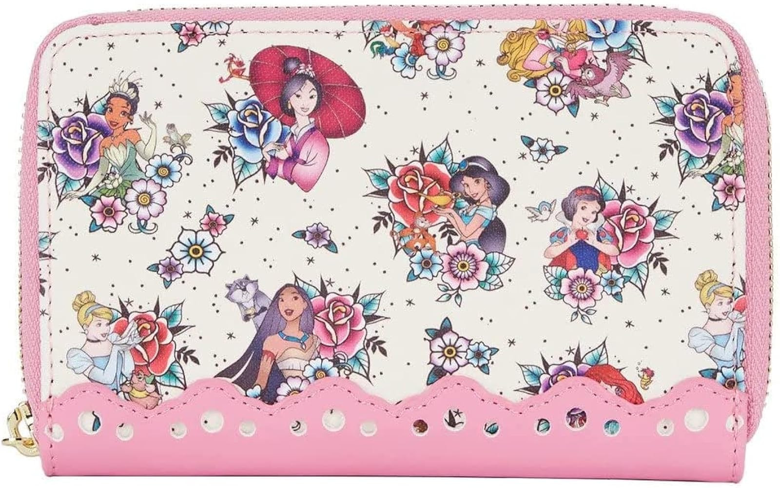 Loungefly Disney Princess Tattoo AOP Floral Zip Around Wallet | Amazon (CA)