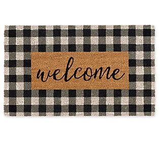 Design Imports Checkers Welcome Doormat | QVC