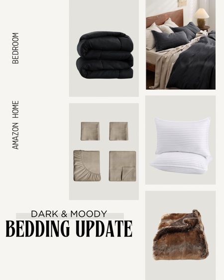 Easy bedroom update with dark & moody bedding from Amazon 

#LTKfindsunder100 #LTKhome #LTKstyletip