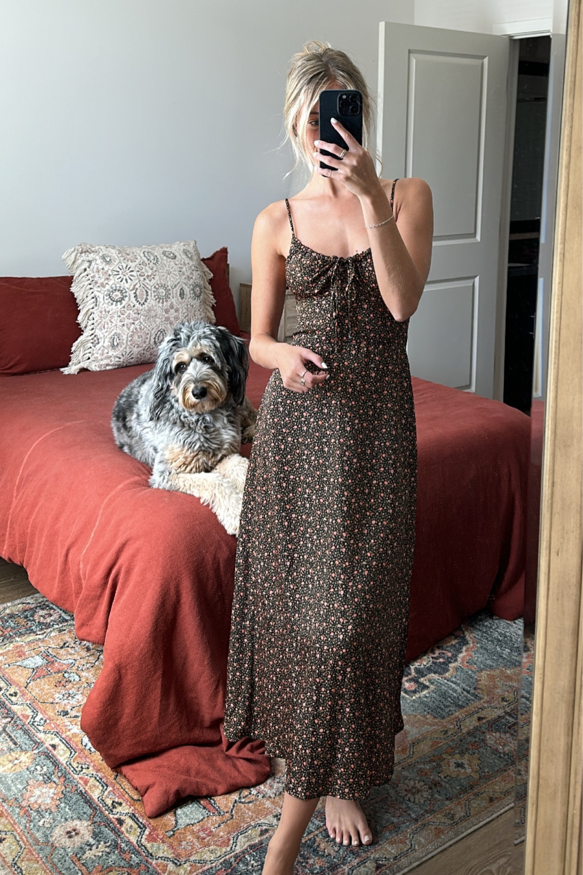 Dainty Fall Dress Print 

#LTKSeasonal #LTKU #LTKfindsunder100