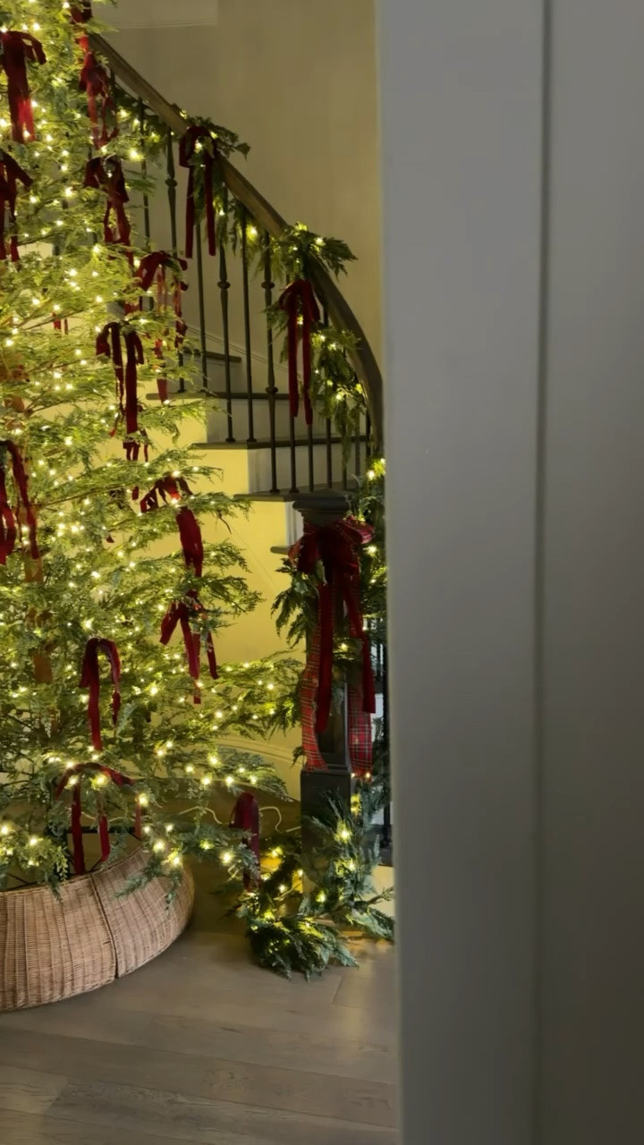 12 ft Cypress anyone??? 😍 loving how this gorgeous tree is looking in our foyer! 

 #LTKSeasonal #LTKHome