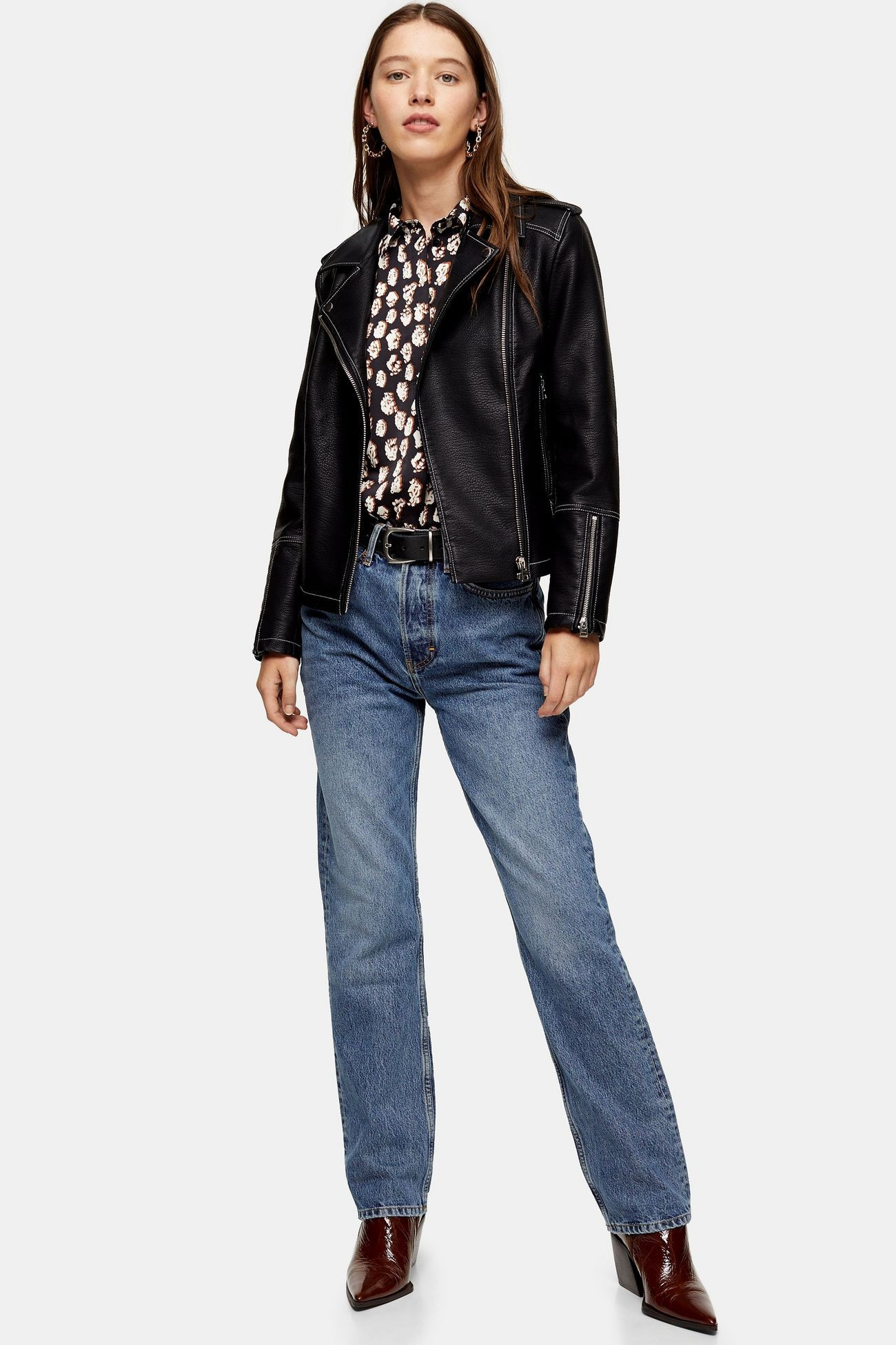 Mid Blue Dad Jeans | Topshop US