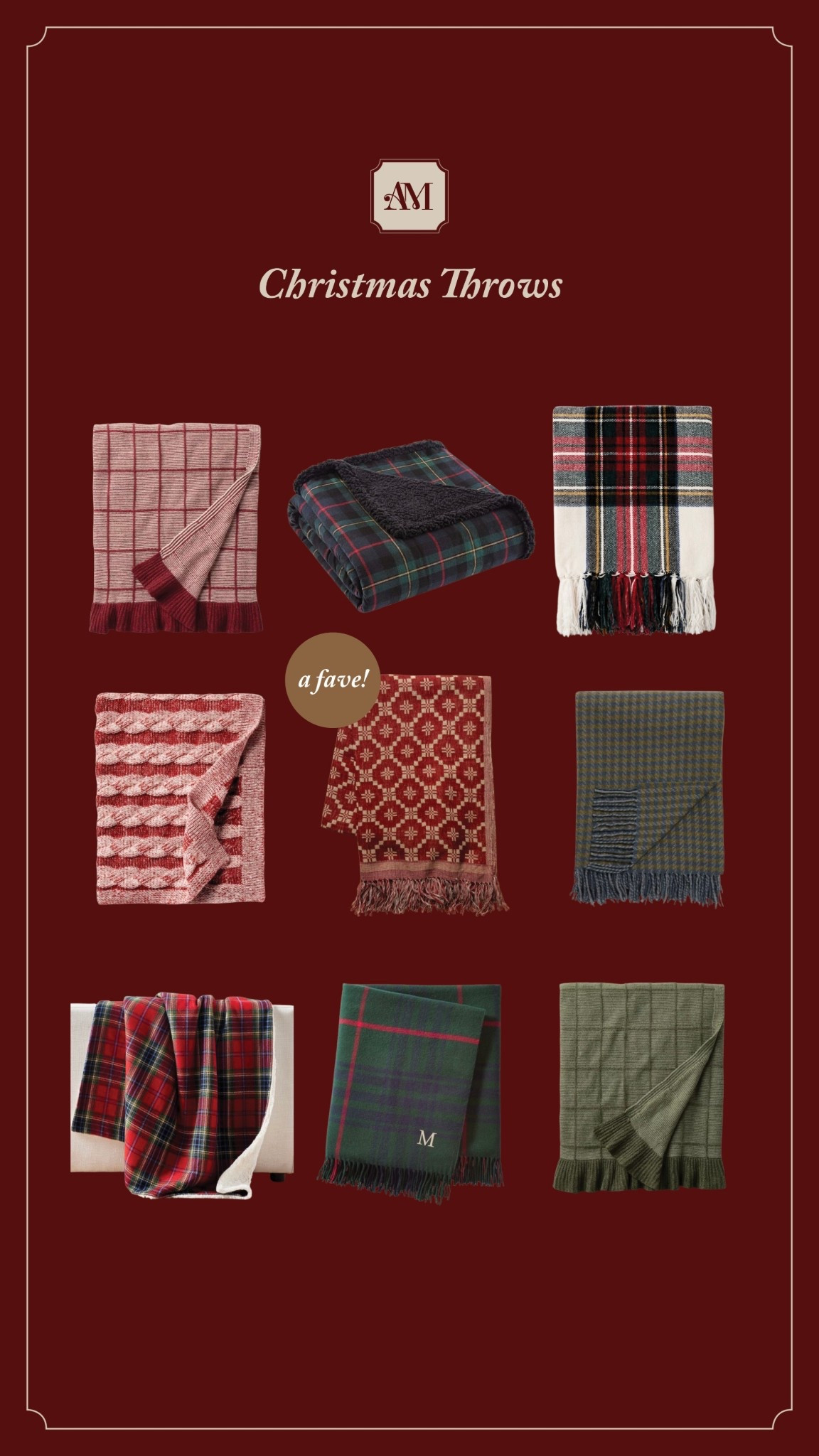 Cozy up by the fire. Or display on the back of your couch for the holiday season. 



Throw blanket warm Christmas holiday decor display home decorations homebody wool plaid red burgundy green 

#LTKHoliday #LTKHome #LTKSeasonal
