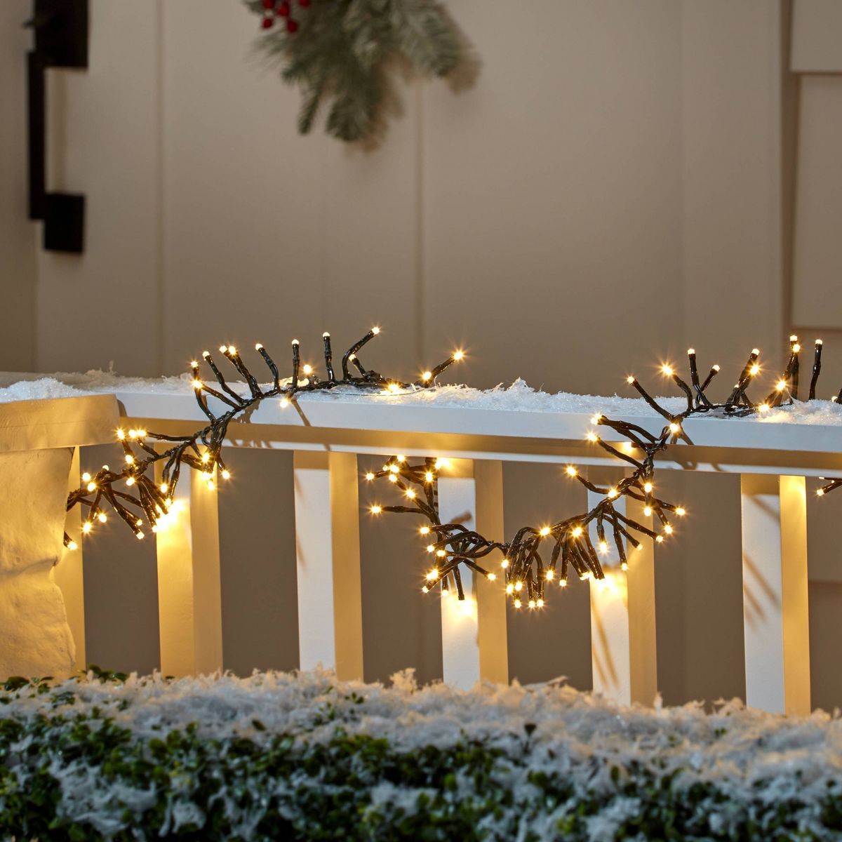 448ct LED Christmas Mini String Lights Garland Warm White Black Wire - Wondershop™ | Target