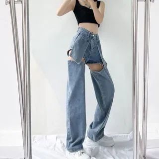 Vhancy - Detachable-Leg Jeans | YesStyle | YesStyle Global