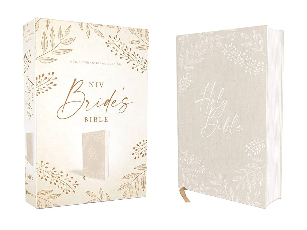 NIV, Bride's Bible, Cloth over Board, Cream, Red Letter, Comfort Print | Amazon (US)