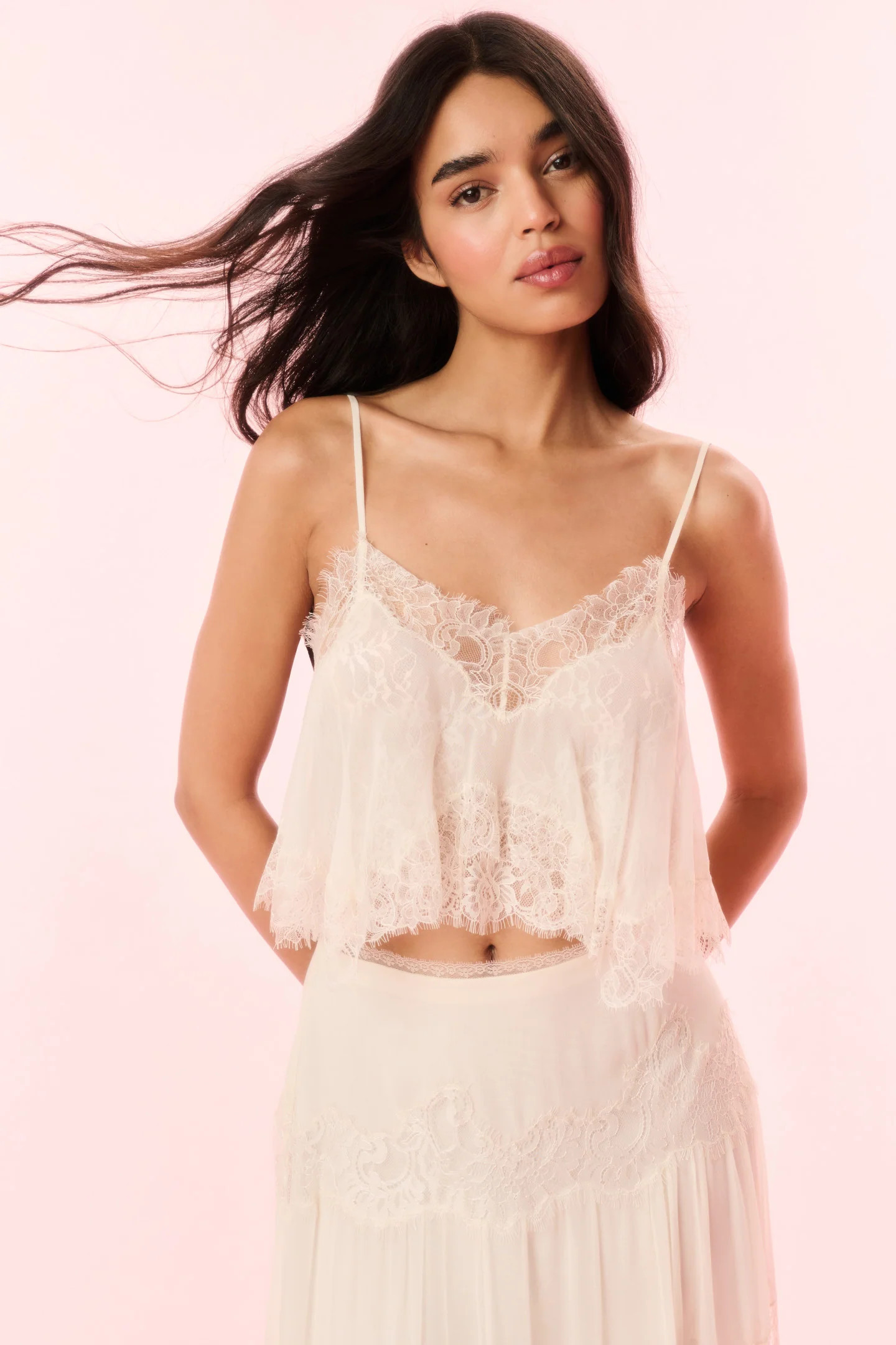 Elysia Silk Lace Top | LoveShackFancy