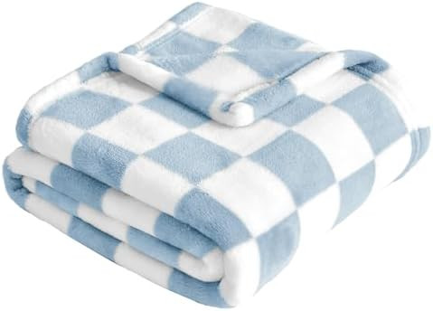 Yurhap Checkered Baby Blanket Fleece Baby Blankets for Boys, Ultra Soft Cozy Fluffy Infant Toddle... | Amazon (US)