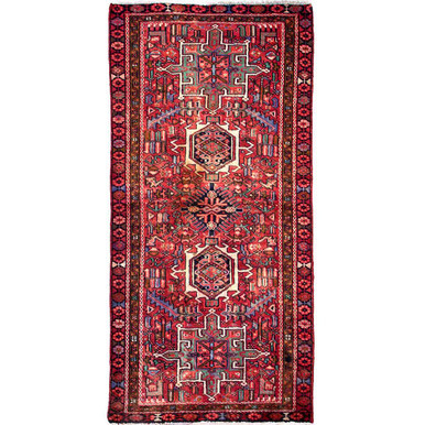 6' 3'' x 2' 11'' Karaja Authentic Persian Hand Knotted Area Rug - 112410 | Los Angeles Home of rugs