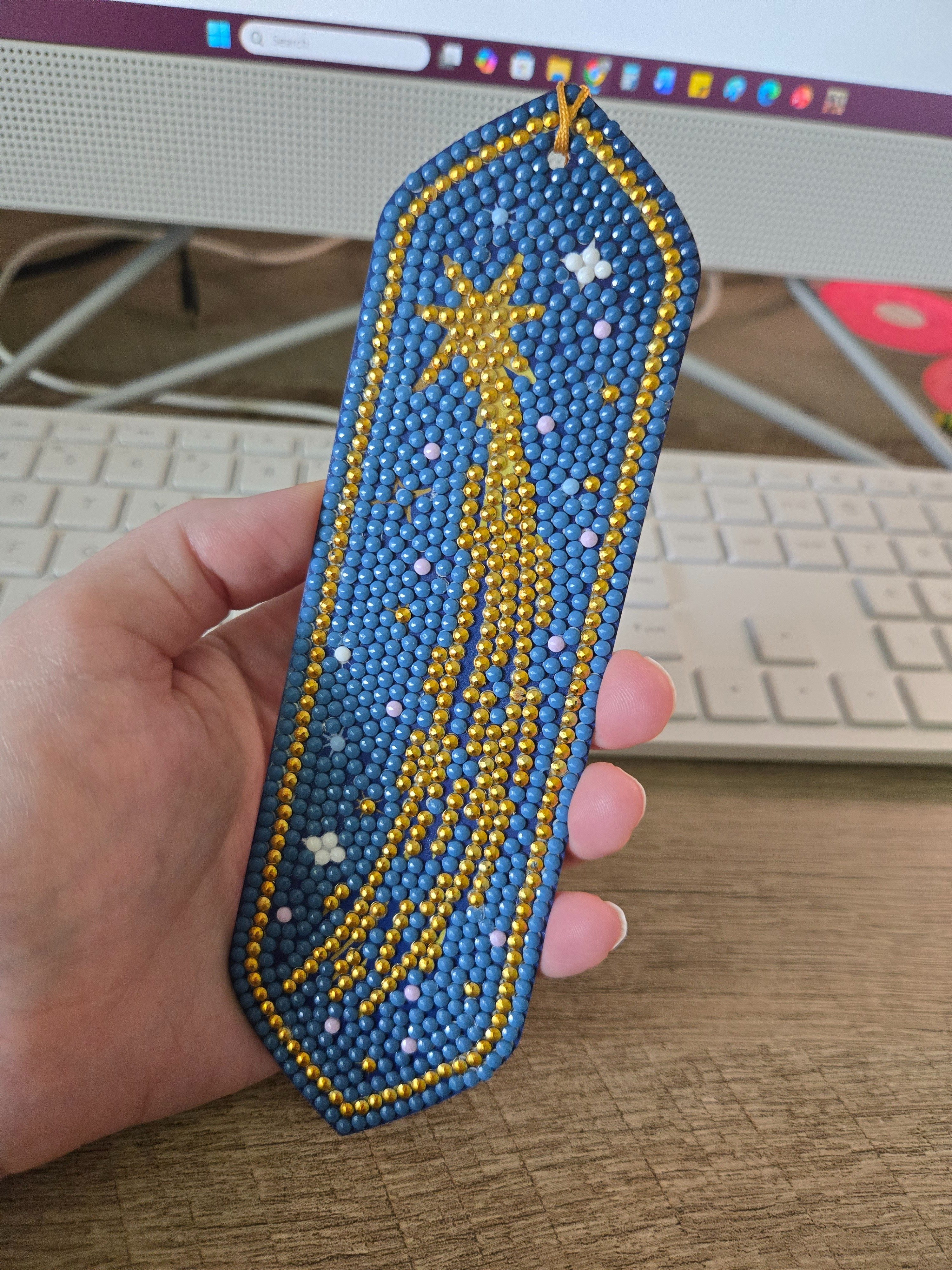 These diamond art bookmark making kits are so much fun!

