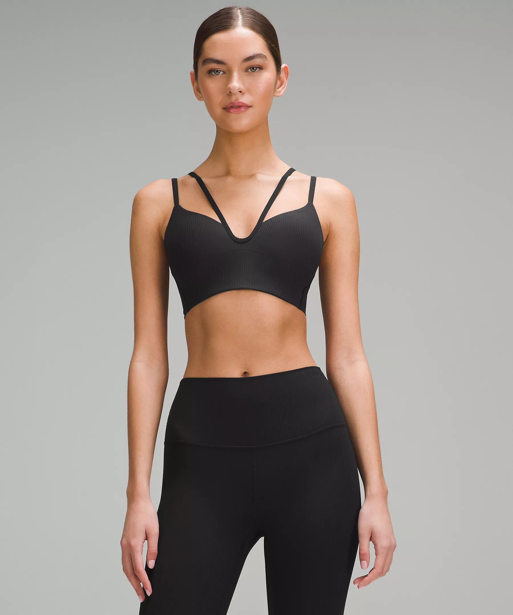 Like a Cloud Strappy Longline Ribbed Bra *Light Support, B/C Cup | Women's Bras | lululemon | Lululemon (US)