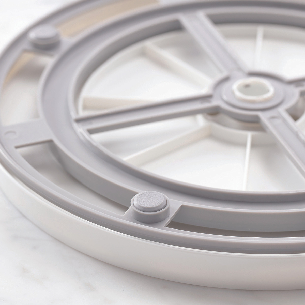 Divided Lazy Susan with Removable Bins | The Container Store