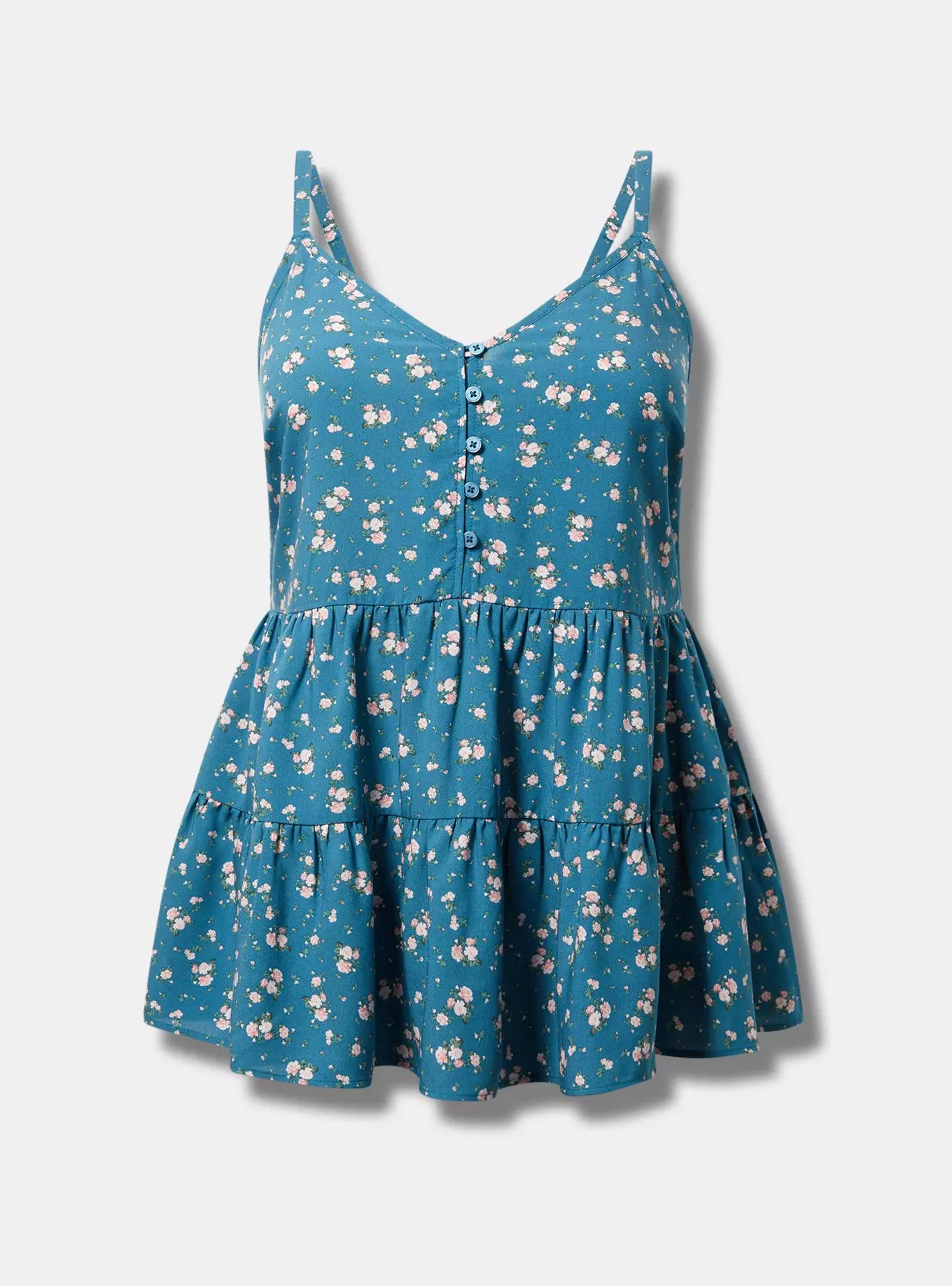 Challis Drop Waist Tiered Cami | Torrid (US & Canada)