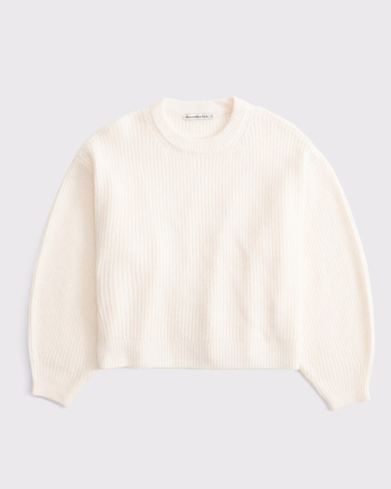 Women's Barrel Sleeve Sweater | Women's Tops | Abercrombie.com | Abercrombie & Fitch (US)