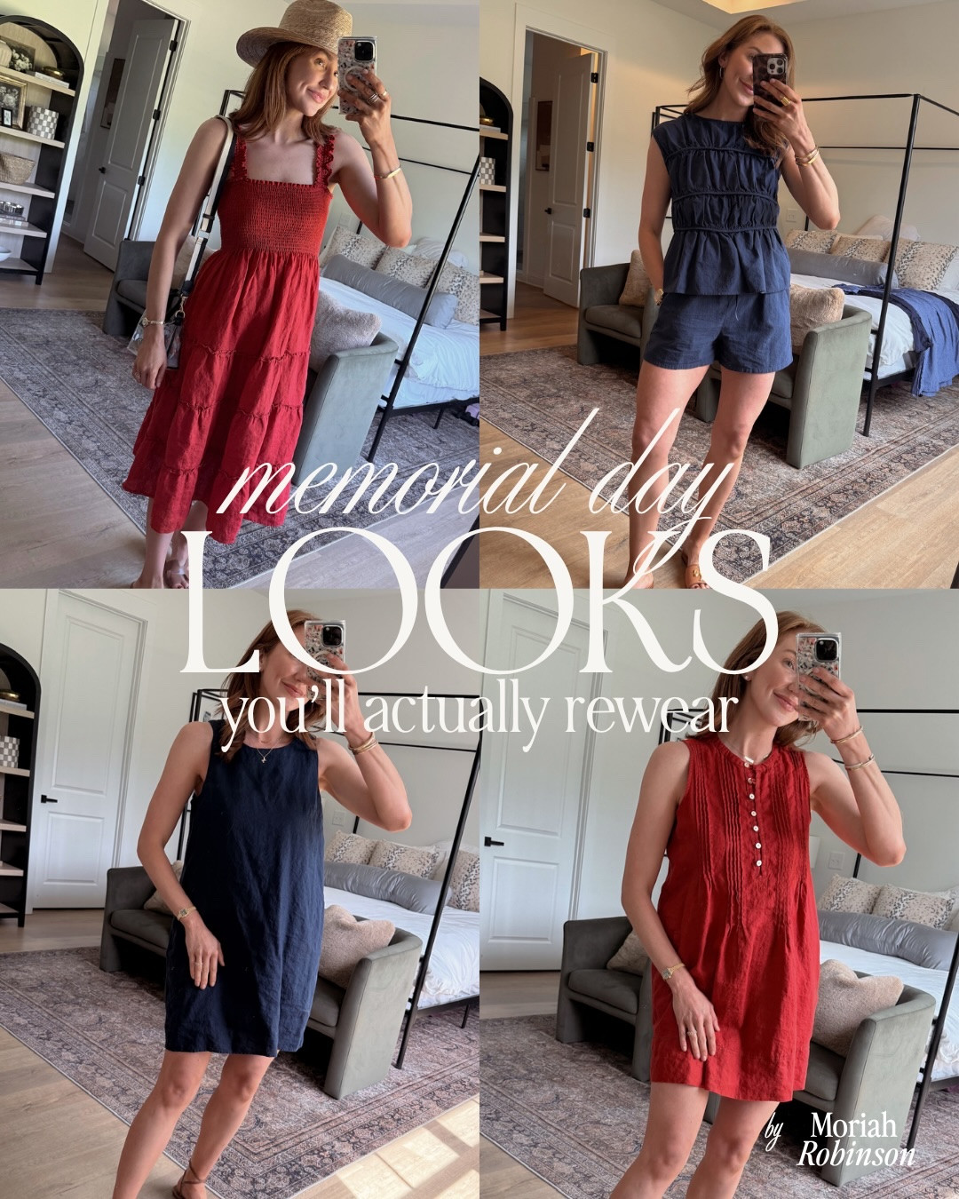 Easy outfits that work for the weekend and the rest of summer!💙❤️🤍

#LTKgrwm #LTKootd #LTKSeasonal