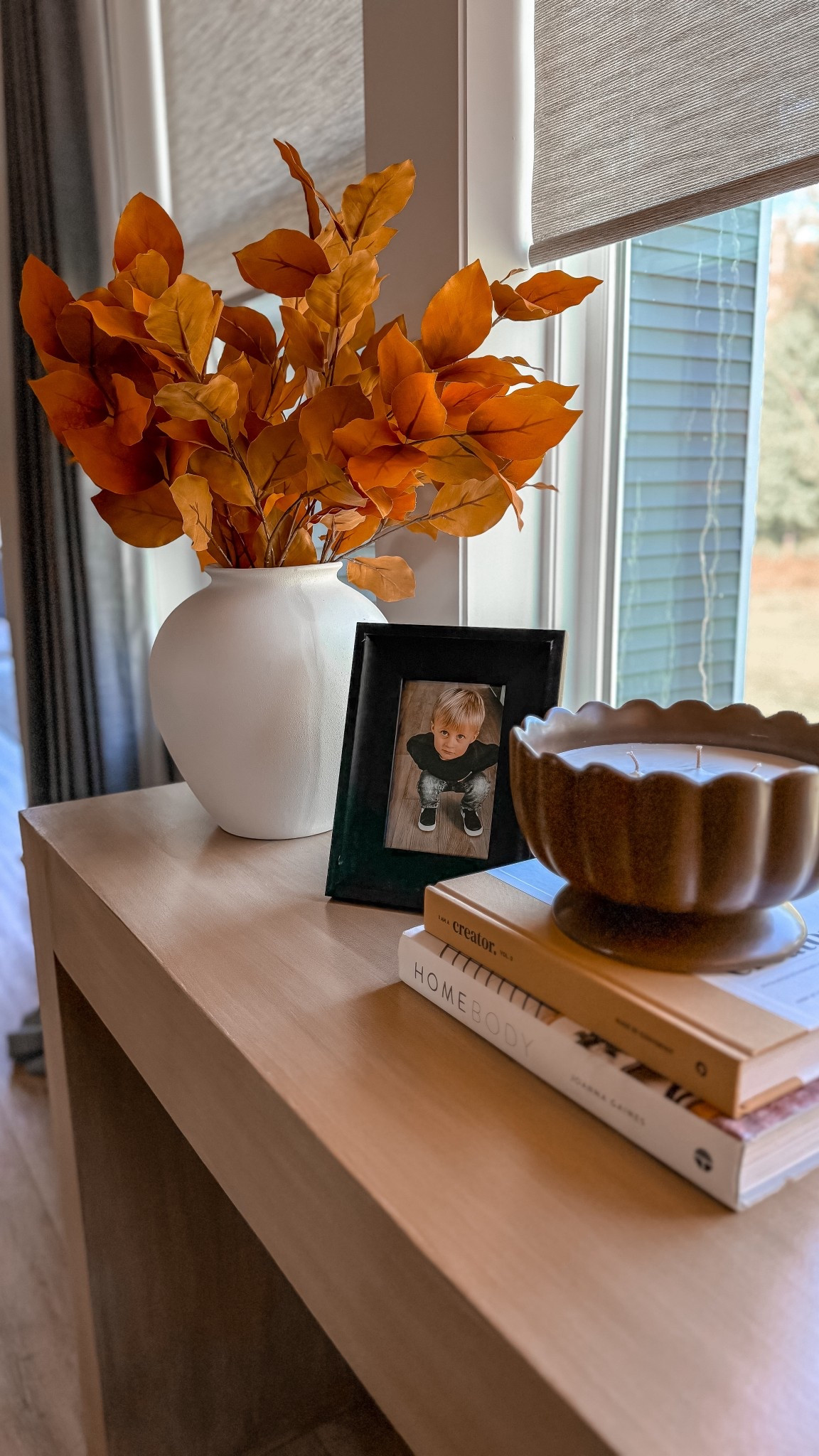Fall decor for console table 

#LTKHome #LTKSeasonal