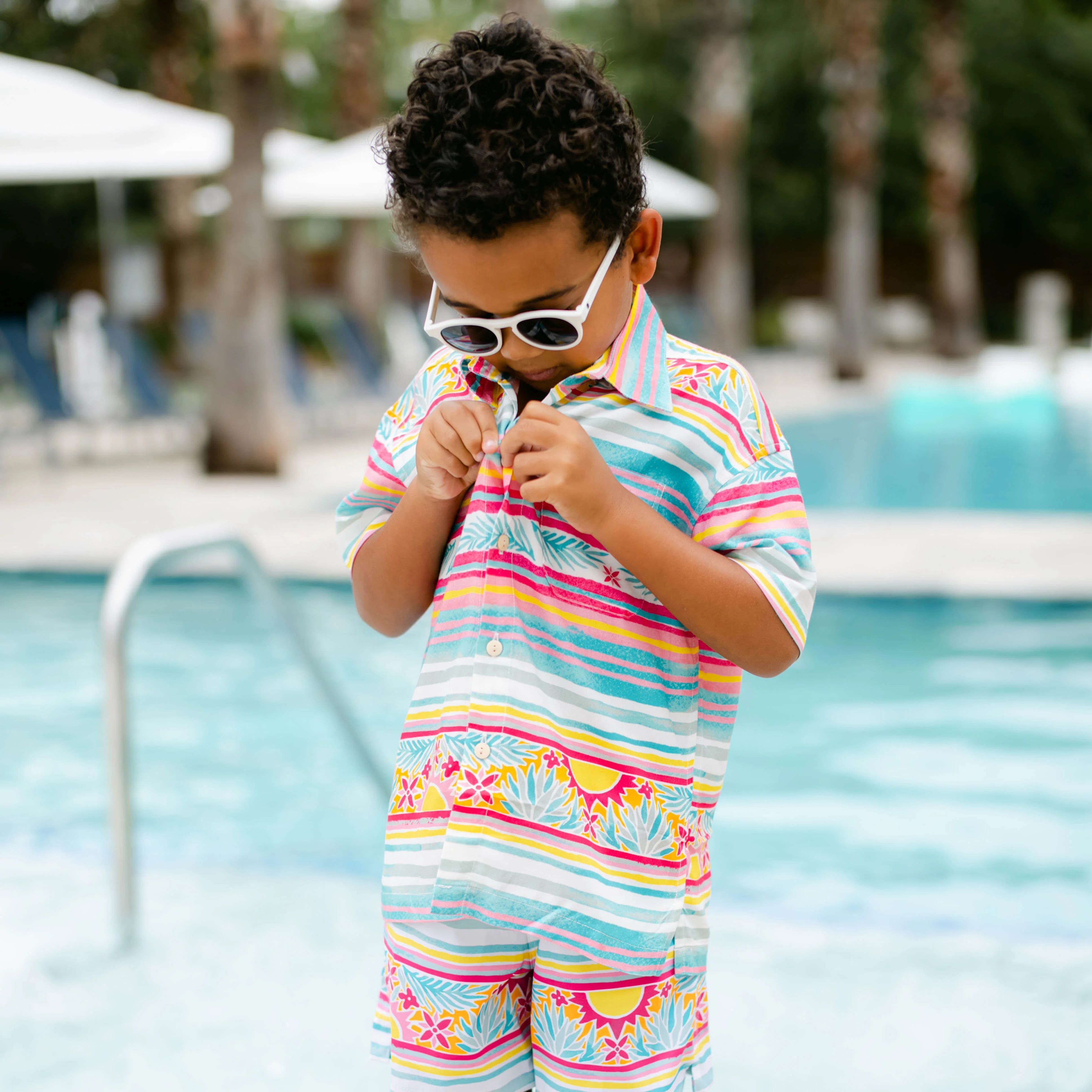 The Mayakoba - Boys Hawaiian Shirt | Kenny Flowers