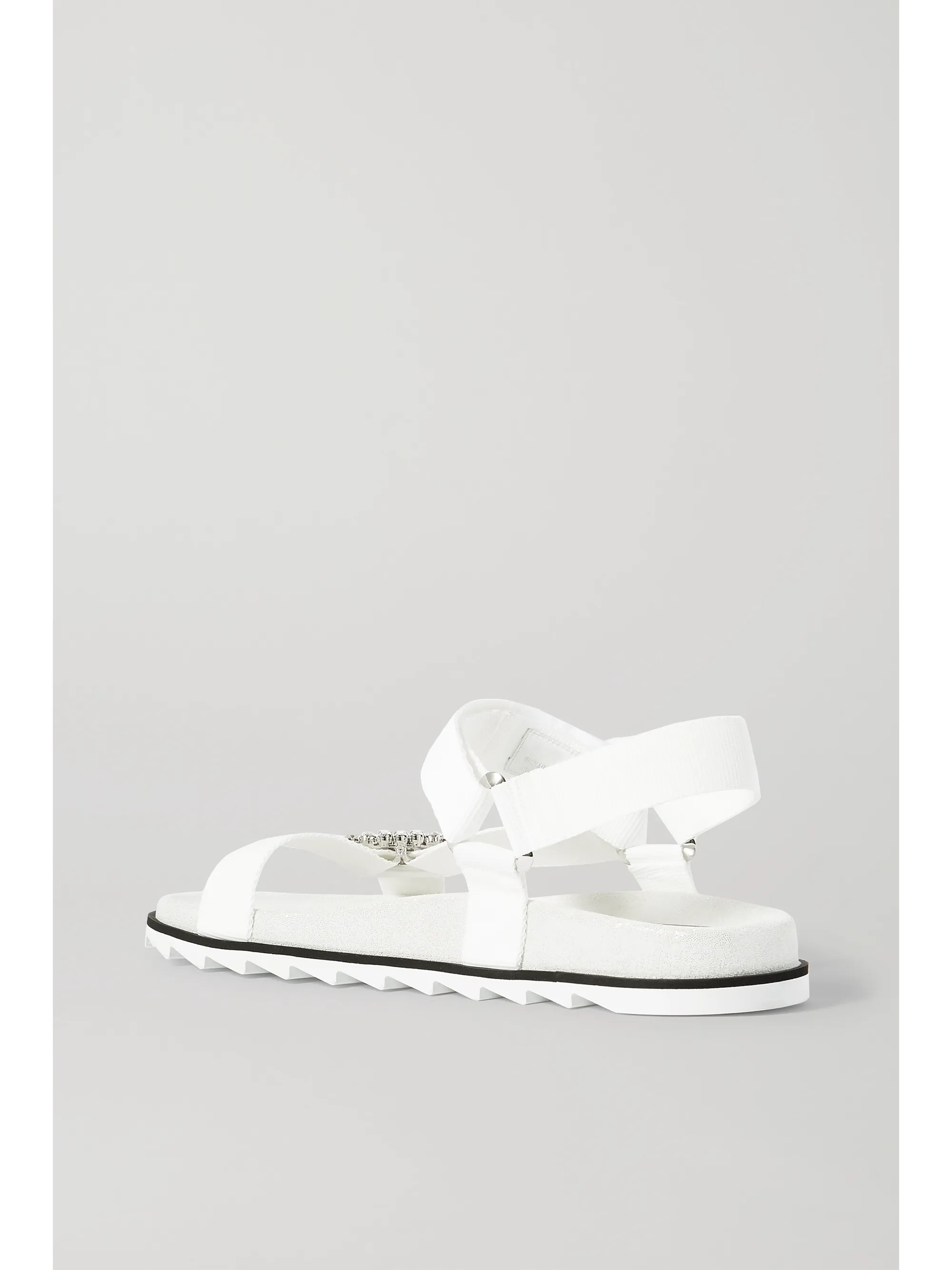 Trekky Viv crystal-embellished grosgrain and suede sandals | NET-A-PORTER (UK & EU)