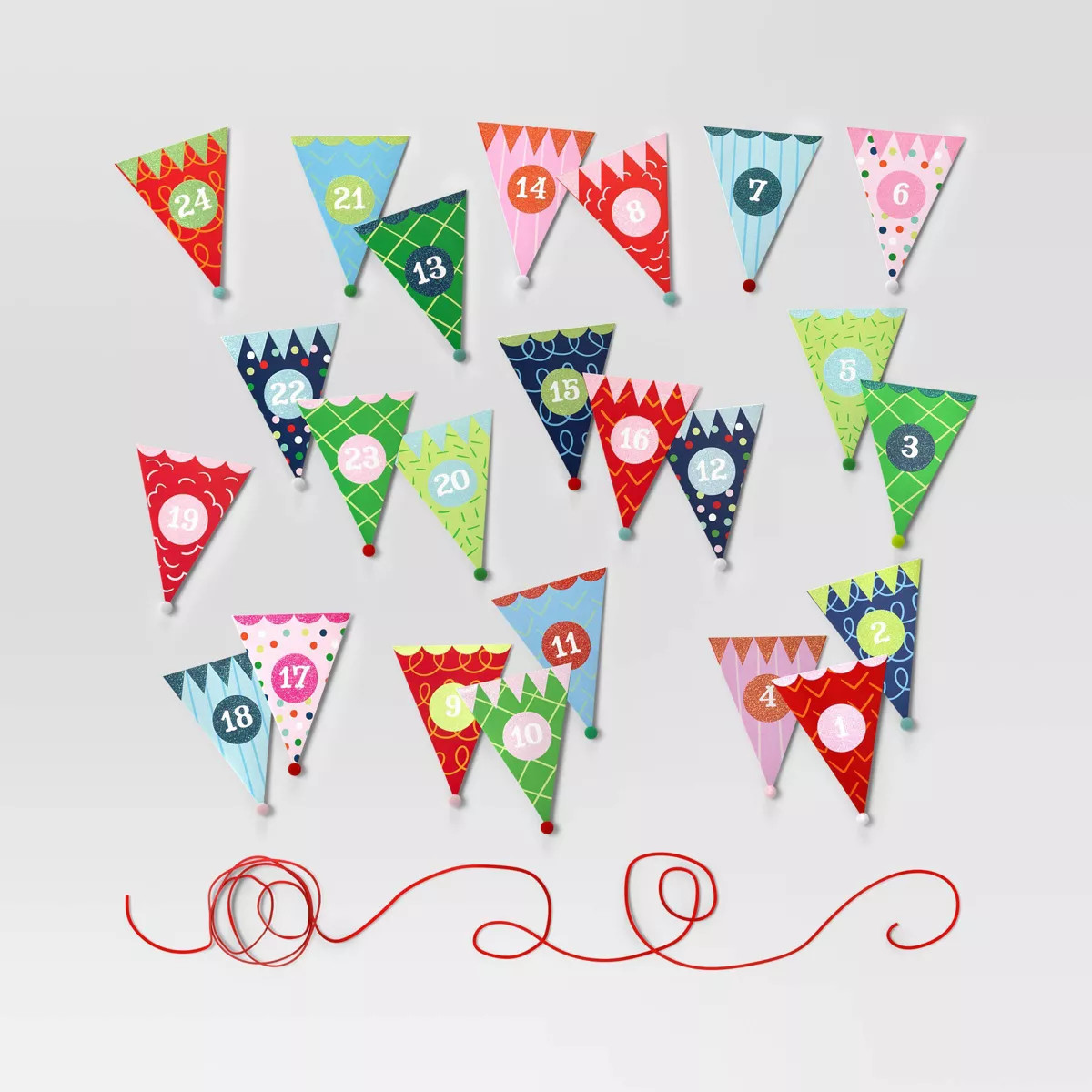 Paper Pennant Countdown Banner Kid's Activity Christmas Advent Calendar - Wondershop™ | Target
