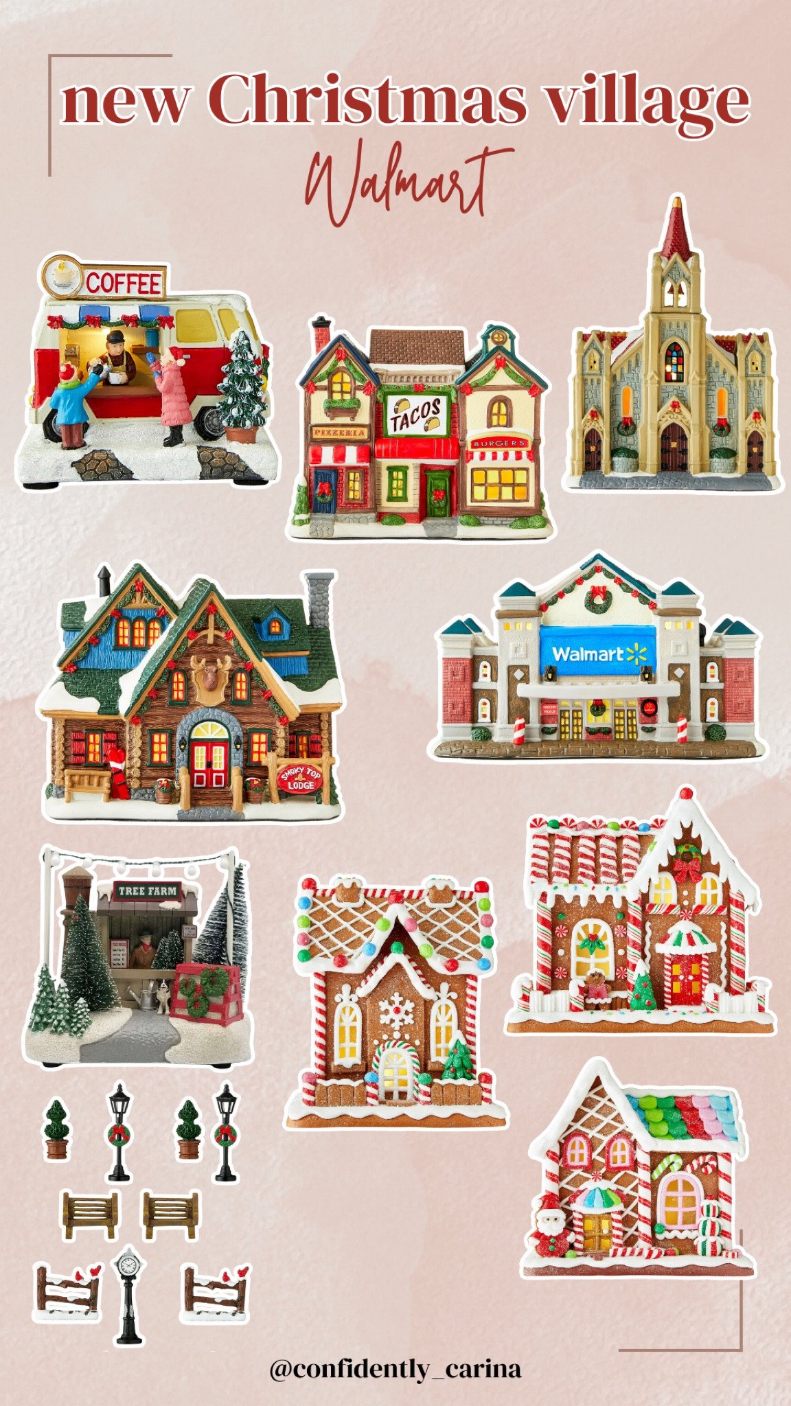 How adorable are these Christmas village pieces from Walmart?! The little Walmart store is too cute!

#LTKFindsUnder50 #LTKHome #LTKHoliday