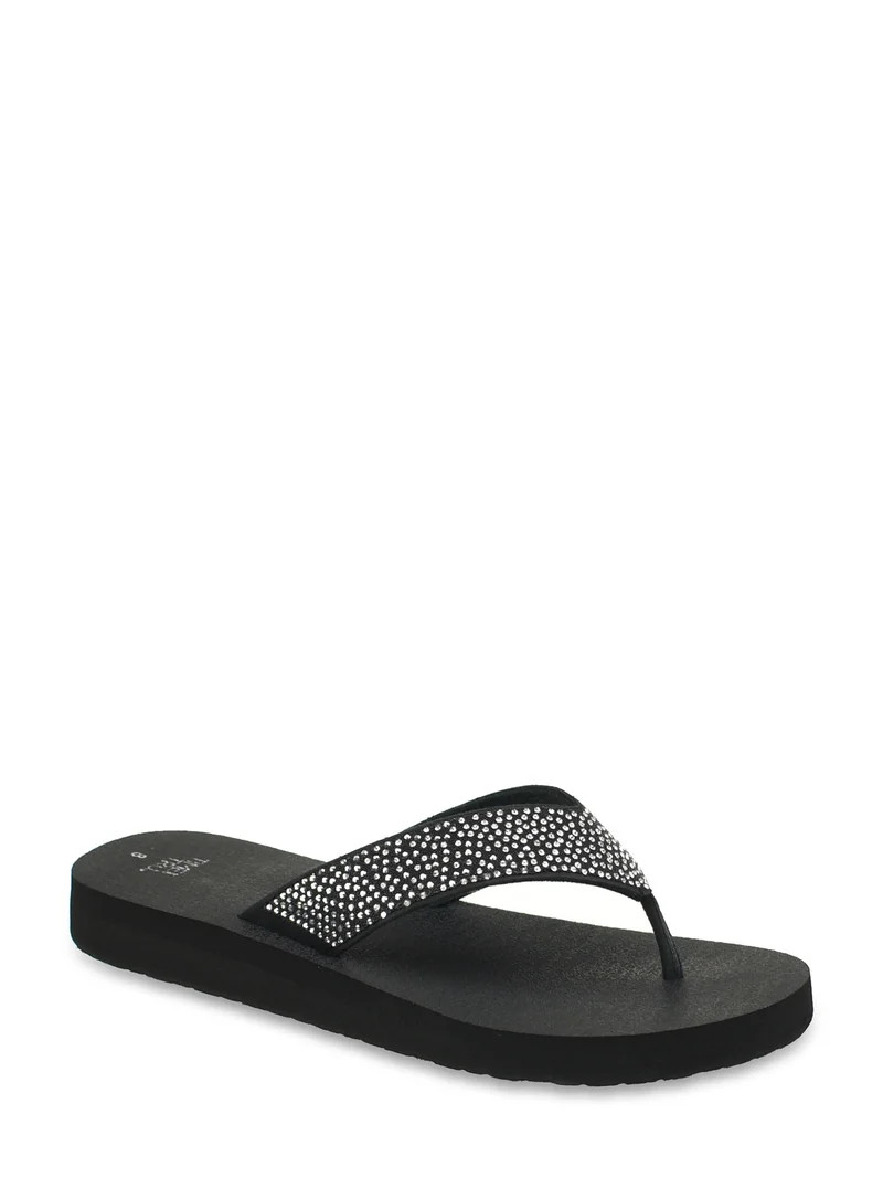 Time and Tru Women's Lifestyle Flip Flop Sandals | Walmart (US)