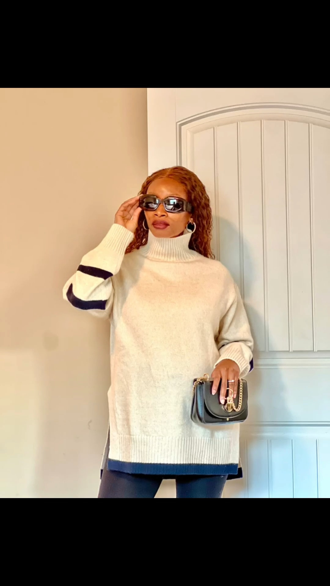 ✨Striped sweater are here to stay. What I so love about this one is everything really! 
✨The length is great for easy styling with leggings and knee high boots and you are good to go. 
✨As you can see I have a baby bump and it’s a pretty good cover down to my thighs. 
✨Am all about the length of the arms too when it comes to picking a good sweater. Mine has got to be long enough to my wrist eye atleast. This passed ✅.
✨Give me a good mock neck sweater  and am happy! This one stands out with the high mock  neckline. Just adding a defined polished look altogether.
.
✨Shop your fit and you will thanks me later 🤗

#LTKHoliday #LTKstyletip #LTKfindsunder100