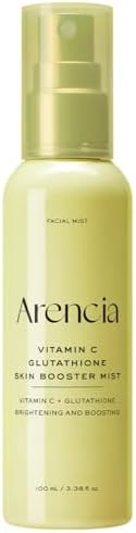ARENCIA Vitamin C & Glutathione Skin Booster Mist, Glow Facial Spray with Niacinamide & Hydrating... | Amazon (US)