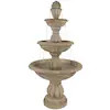 Sunnydaze Decor 61-in H Resin Tiered Outdoor Fountain Pump Included Lowes.com | Lowe's
