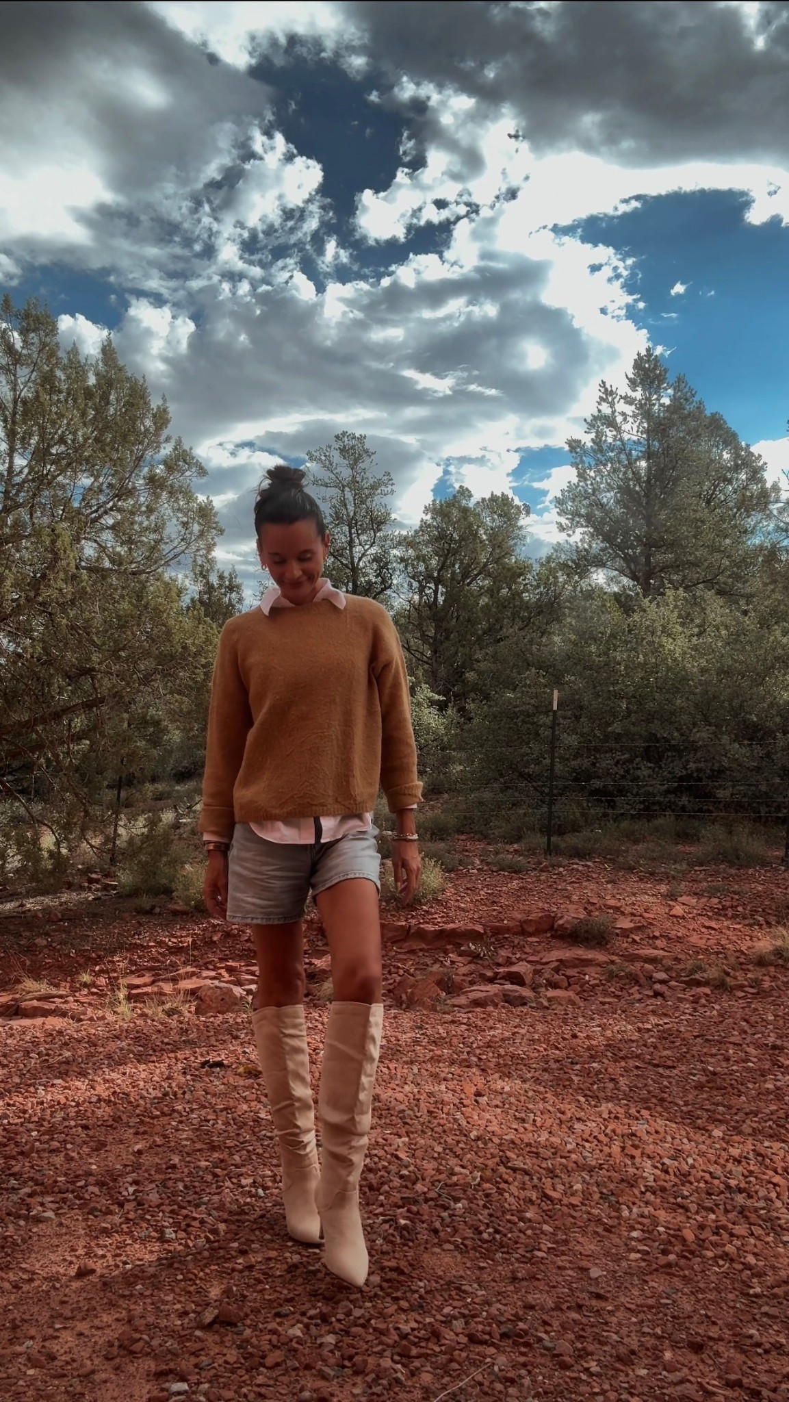 Fall transition outfit | mountains | boots | sweater | layers | glamping | date night | cashmere | camel | taupe | denim | Sedona | cold weather | October | suede | neutral | workwear | weekend 

#LTKSeasonal #LTKWorkwear #LTKTravel