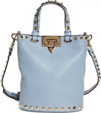Valentino Garavani Mini Rockstud Leather Bucket Bag | Nordstrom | Nordstrom