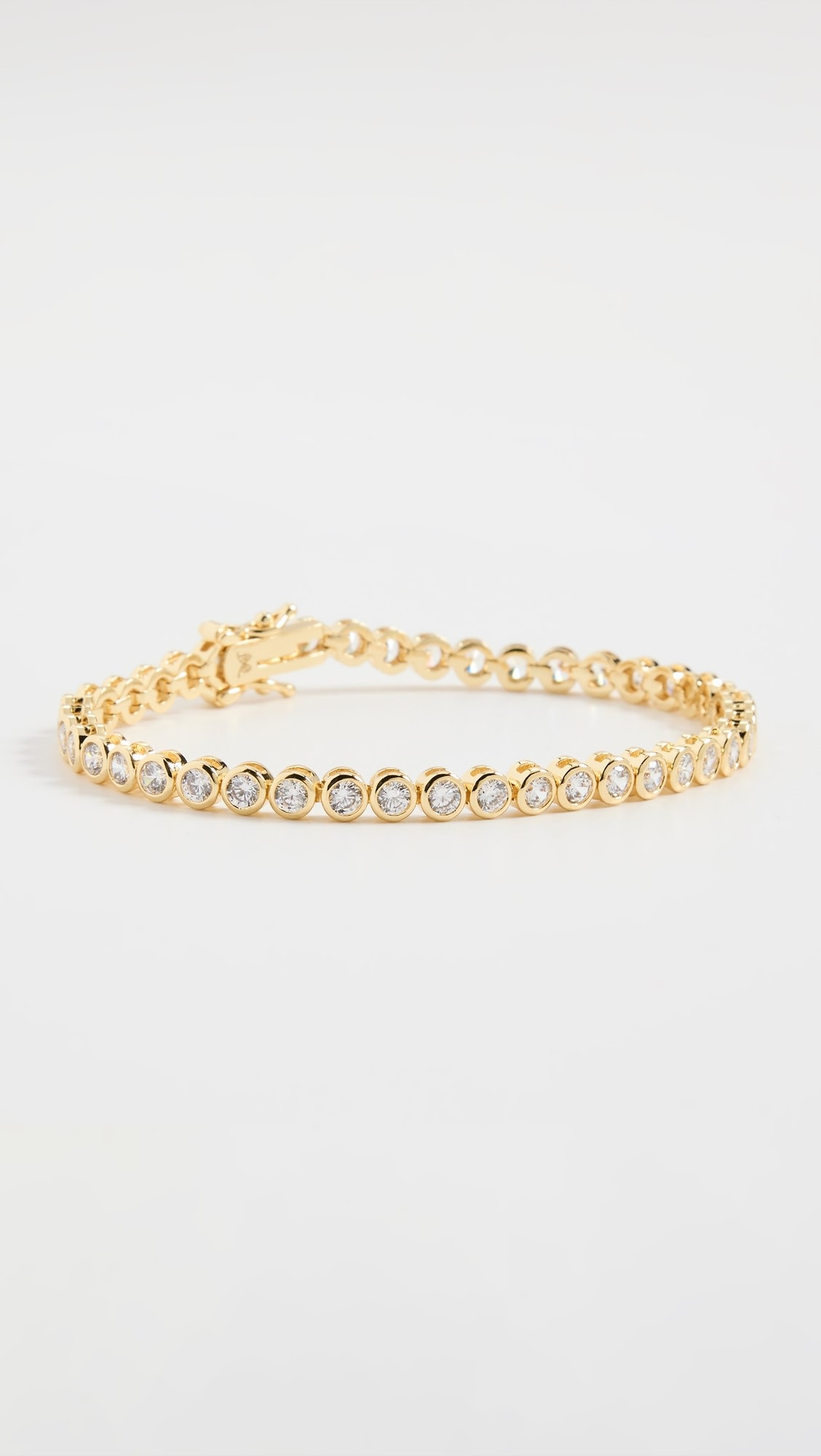 By Adina Eden Gold Bezel Tennis Bracelet | Shopbop | Shopbop
