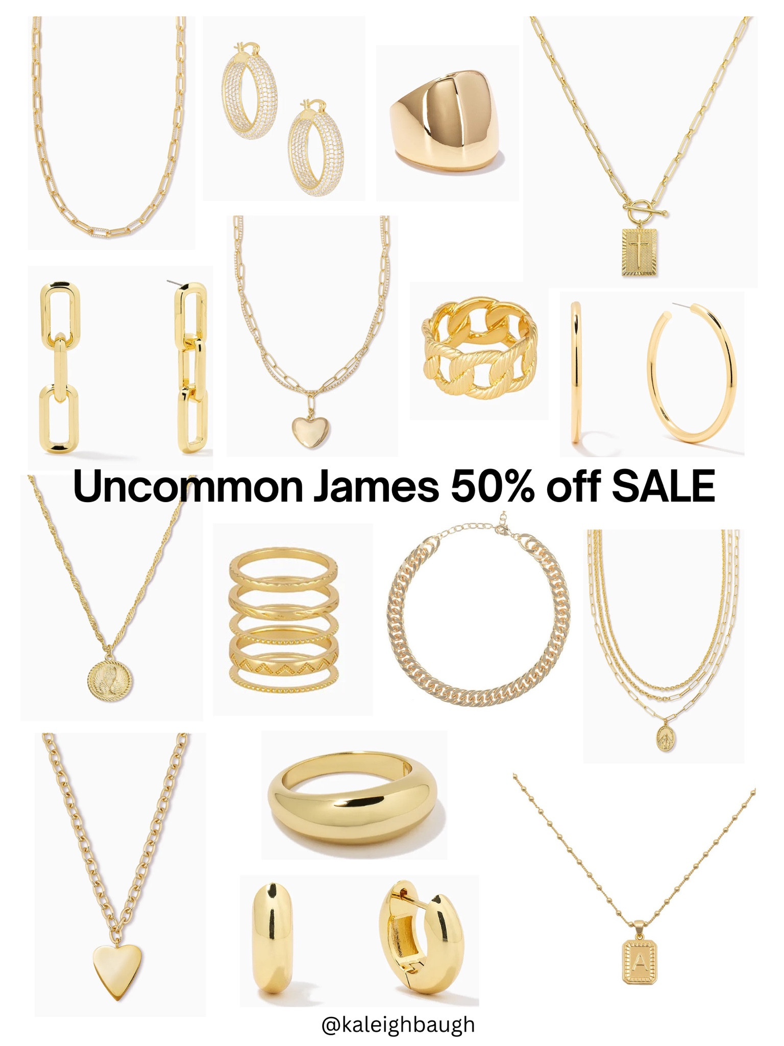 My everyday favorite jewelry Uncommon James is 50% off everything! Best layering necklaces! 

Cyber week, Black Friday sale, under 100, gifts for her, gift guide, Christmas, Christmas gifts, under 50, jewelry

#LTKGiftGuide #LTKCyberweek #LTKsalealert