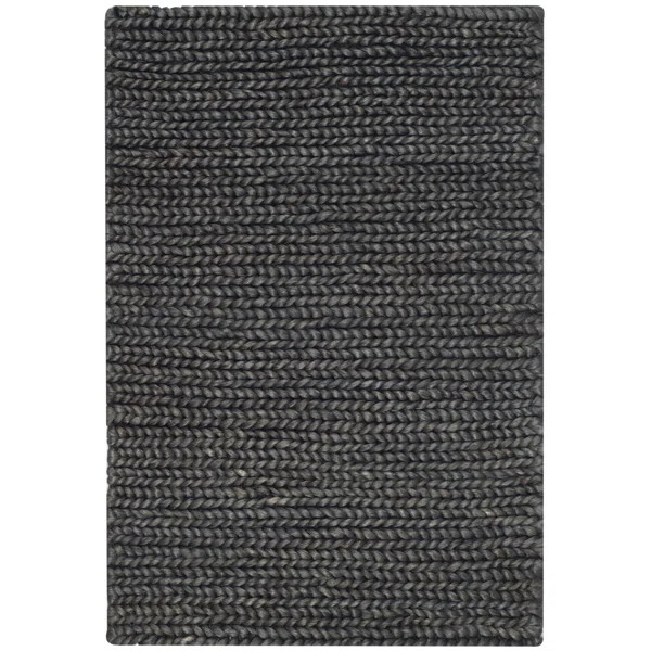 Ralph Lauren Ponderosa Hand Knotted Jute/Cotton Solid Colour Rug in Flint | Wayfair North America
