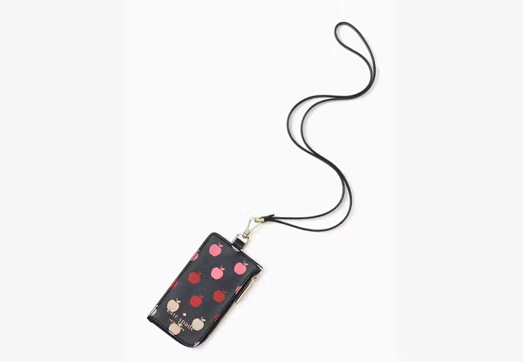 Staci Apple Cardcase Lanyard | Kate Spade Outlet