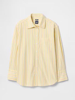 Organic Cotton Poplin Big Shirt | Gap (US)