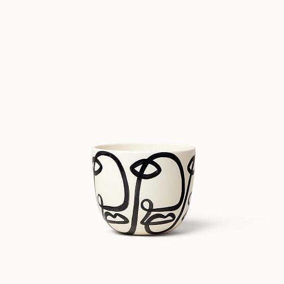 Cara Planter, Medium, Earthenware | West Elm (US)