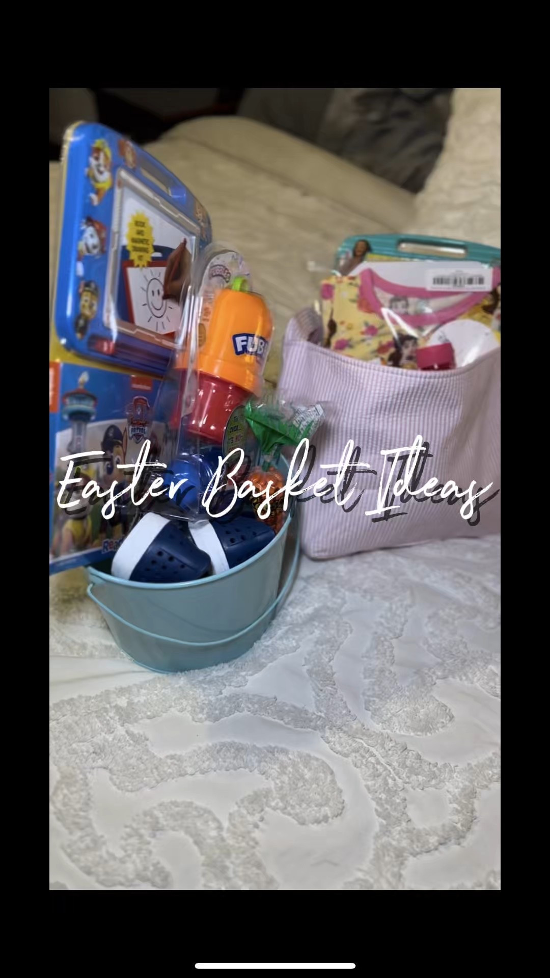 Here’s a few easy non candy Easter basket stuffers for my toddlers! 