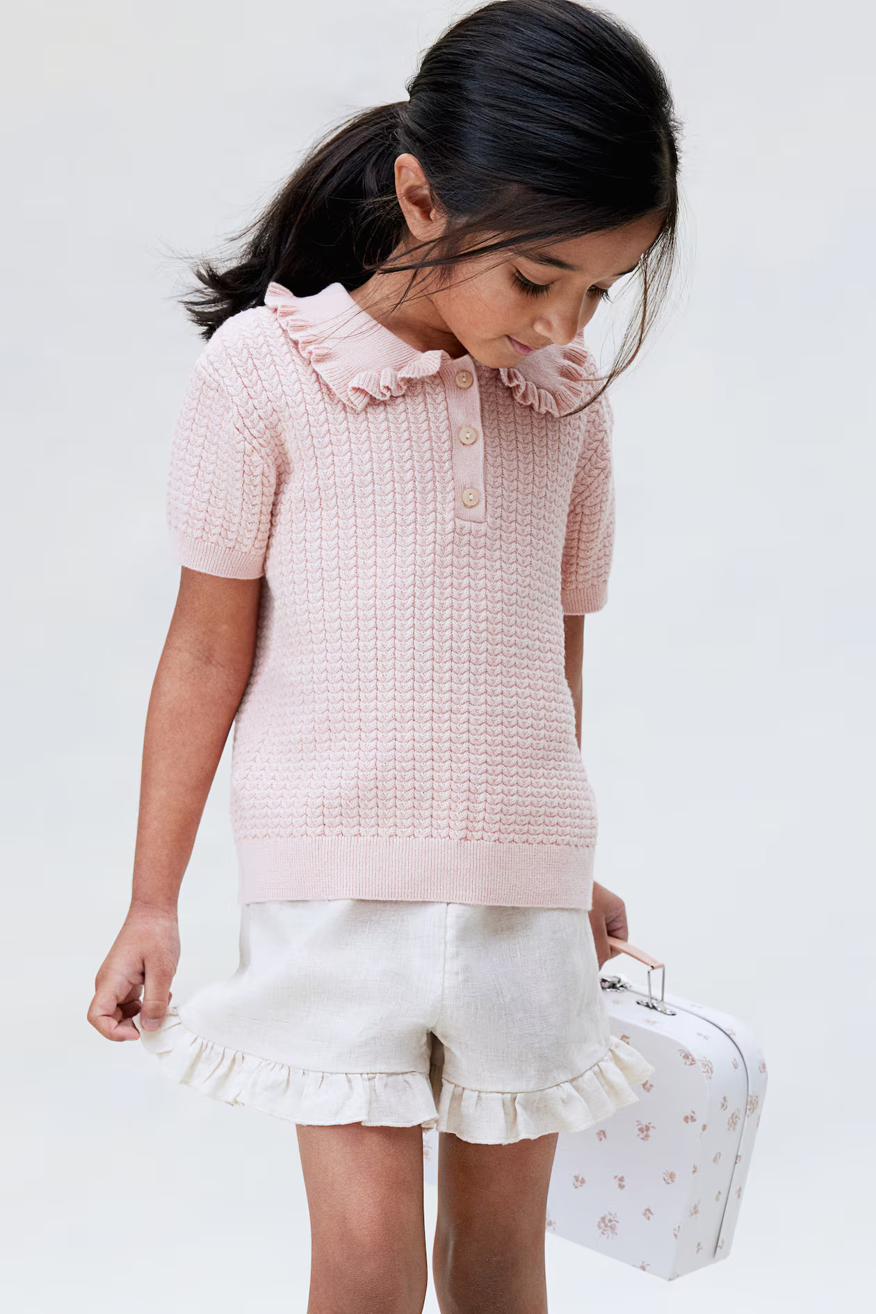Ruffled Linen Shorts | H&M (US + CA)