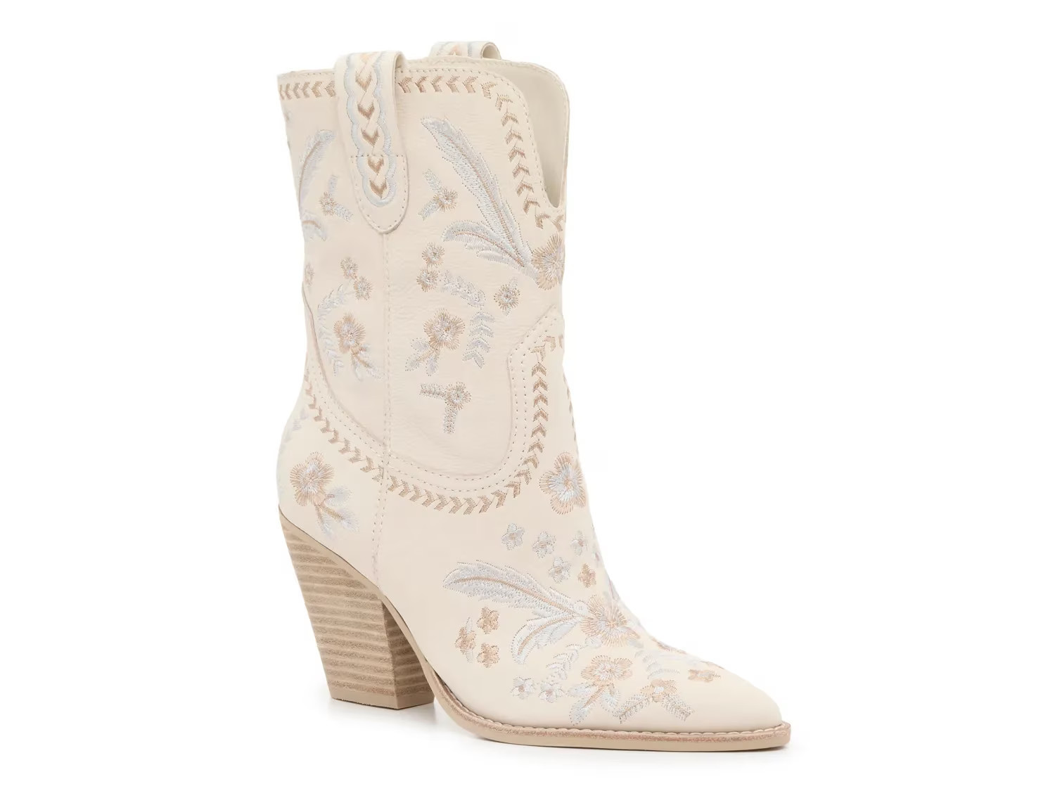 Dolce Vita Jessey Cowboy Boot | Women's | Off White | Size 7.5 | Boots | DSW