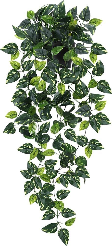 1 Pack Hanging Plant 3.25ft Fake Potted Plants Fake Ivy Plant Faux Plant for Indoor Outdoor Shelf... | Amazon (US)